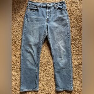 Levi’s Wedgie Straight Jeans 32 | Cropped Ankle Button Fly